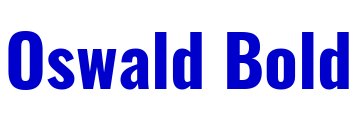 Oswald Bold フォント